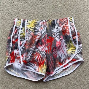 Calvin Klein Multi-Color Tropical Print Athletic Shorts Women Small